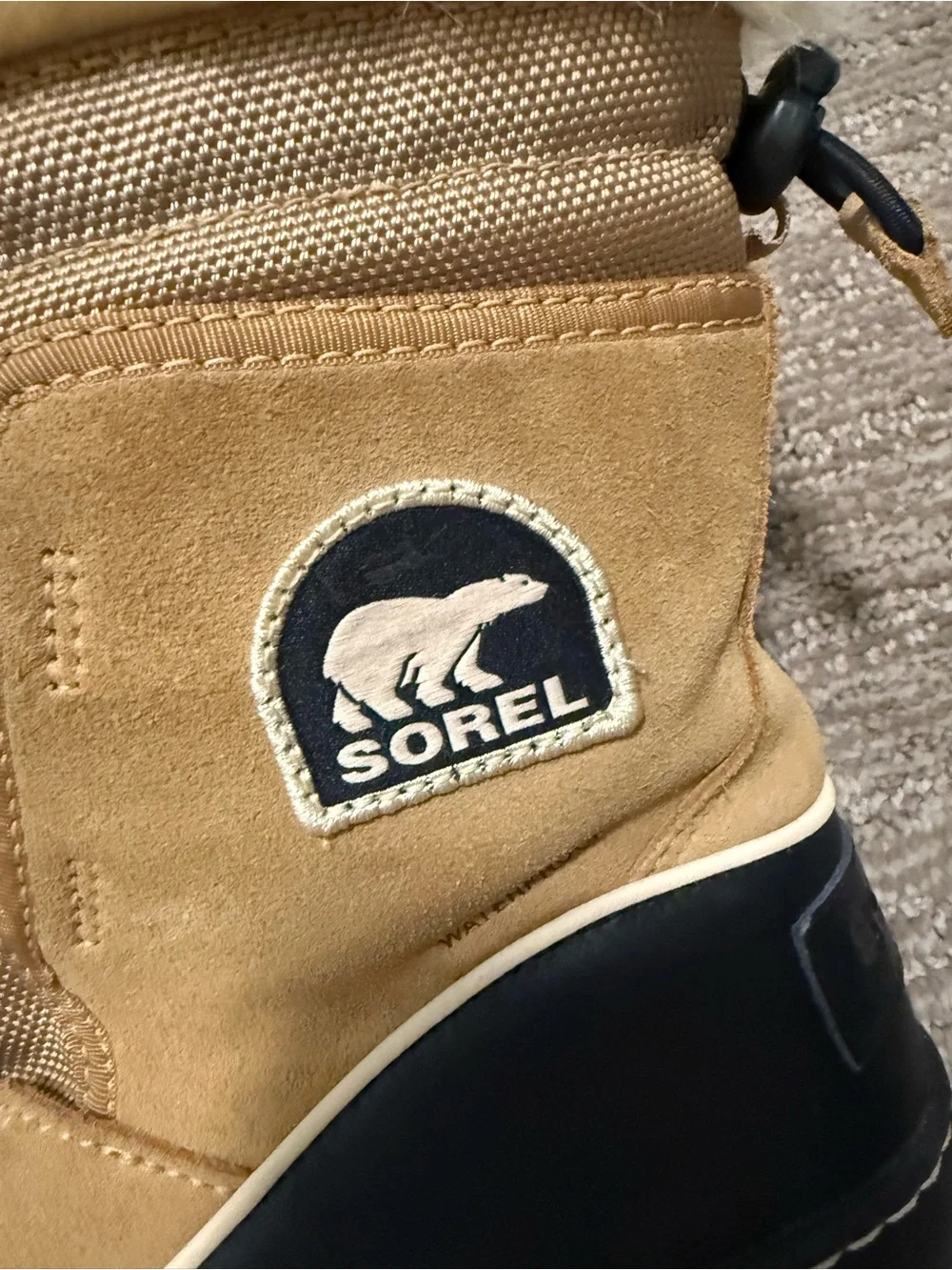 Sorel Tan Faux-Fur Lace-Up Waterproof Winter Boots